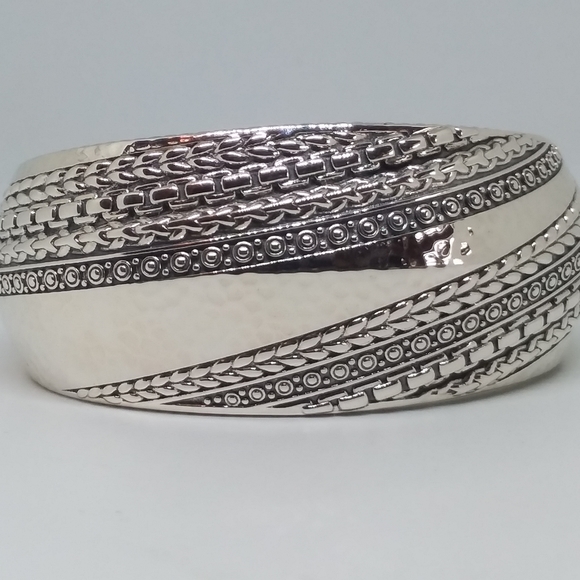 JAI by John Hardy 86.3 gram Solid Sterling Silver Cuff Bracelet - Picture 12 of 12